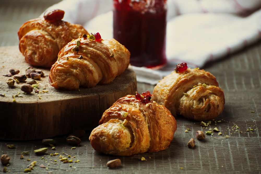 croissant bakery photography