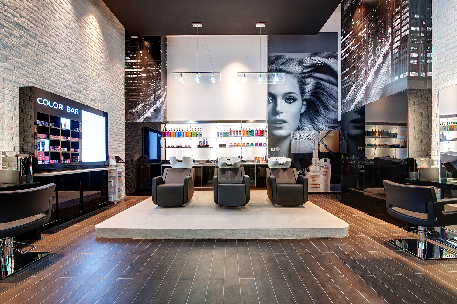 Hair salon interior